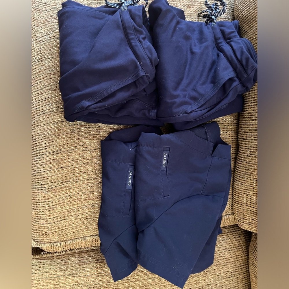 TWO SETS XS JAANUU navy scrubs